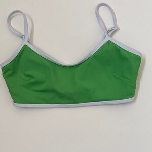 JoyLab Green and White Sports Bra